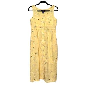 Vtg TY Originals Cottagecore Floral Button Midi Dress Women Sz 6P French Girl